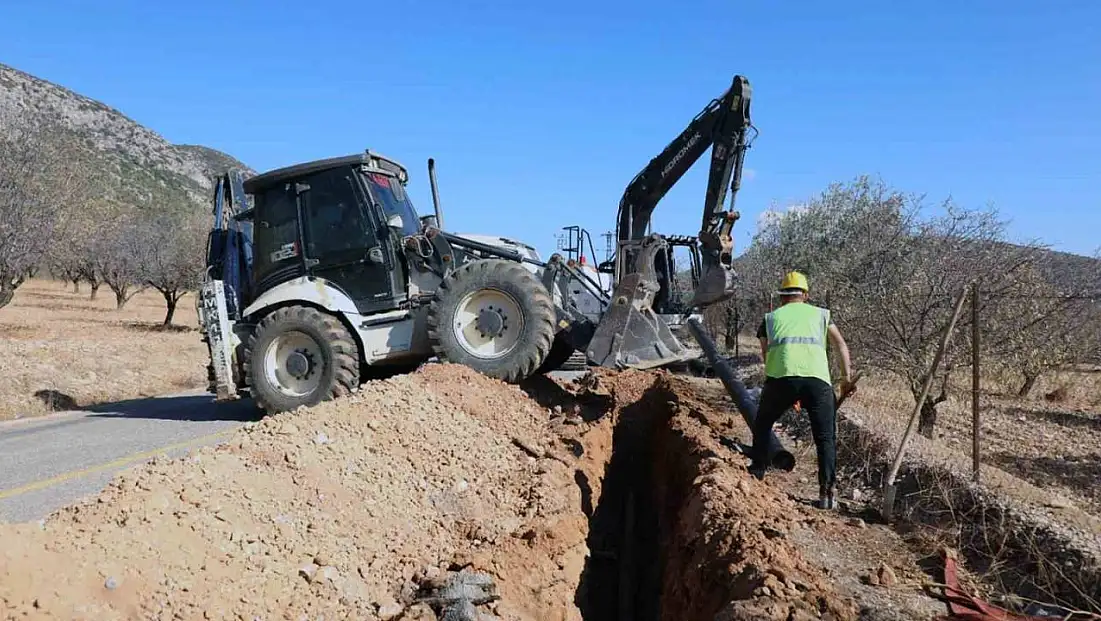 Datça Betçe'nin içme suyu projesinin 3 bin 500 metresi tamamlandı