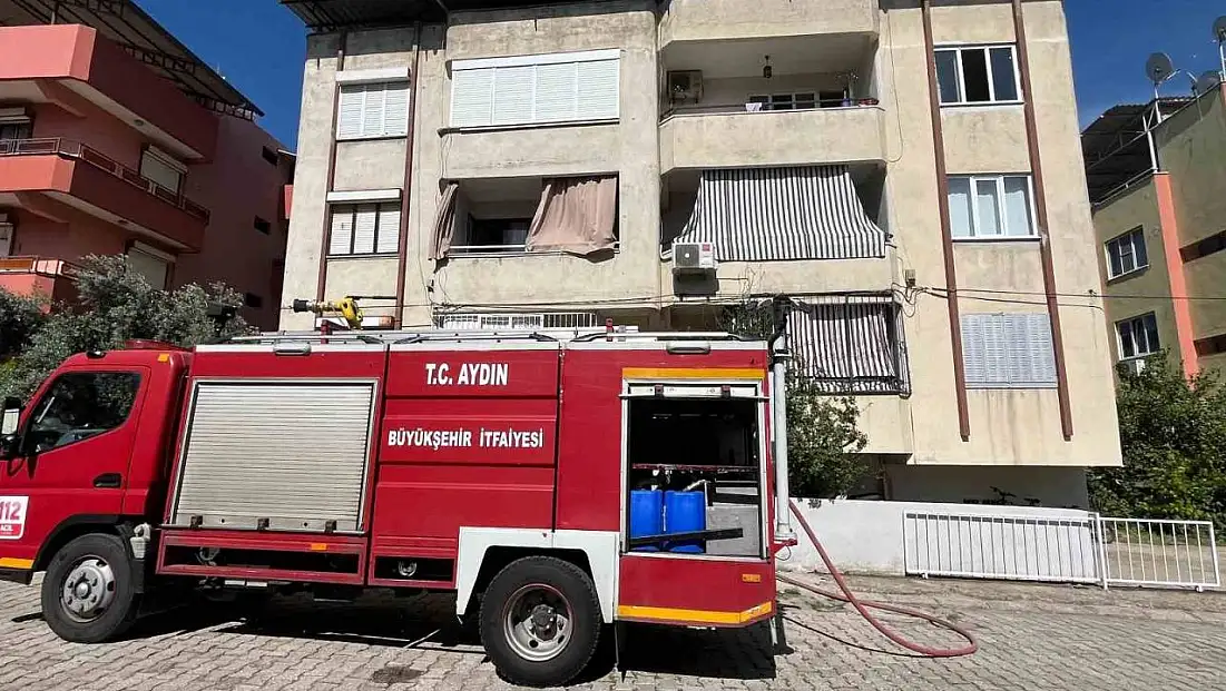 Prizde unutulan ütü, yangına neden oldu