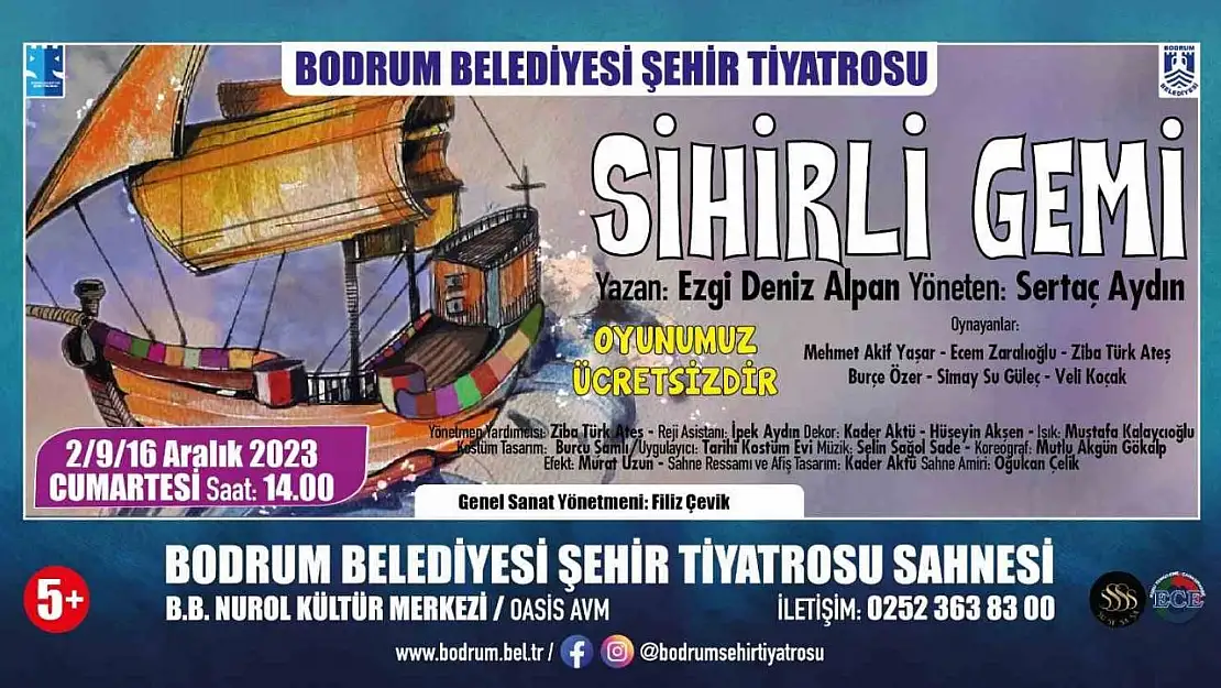 'Sihirli Gemi' her Cumartesi sahnede