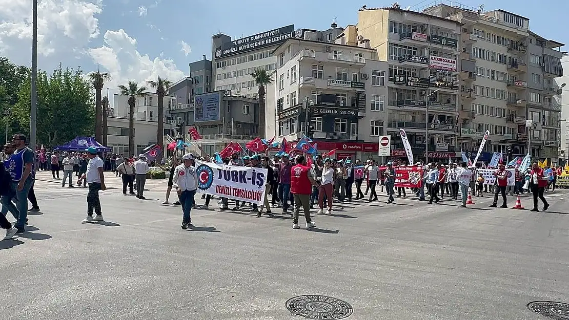 1 Mayıs Denizli'de coşkuyla kutlandı