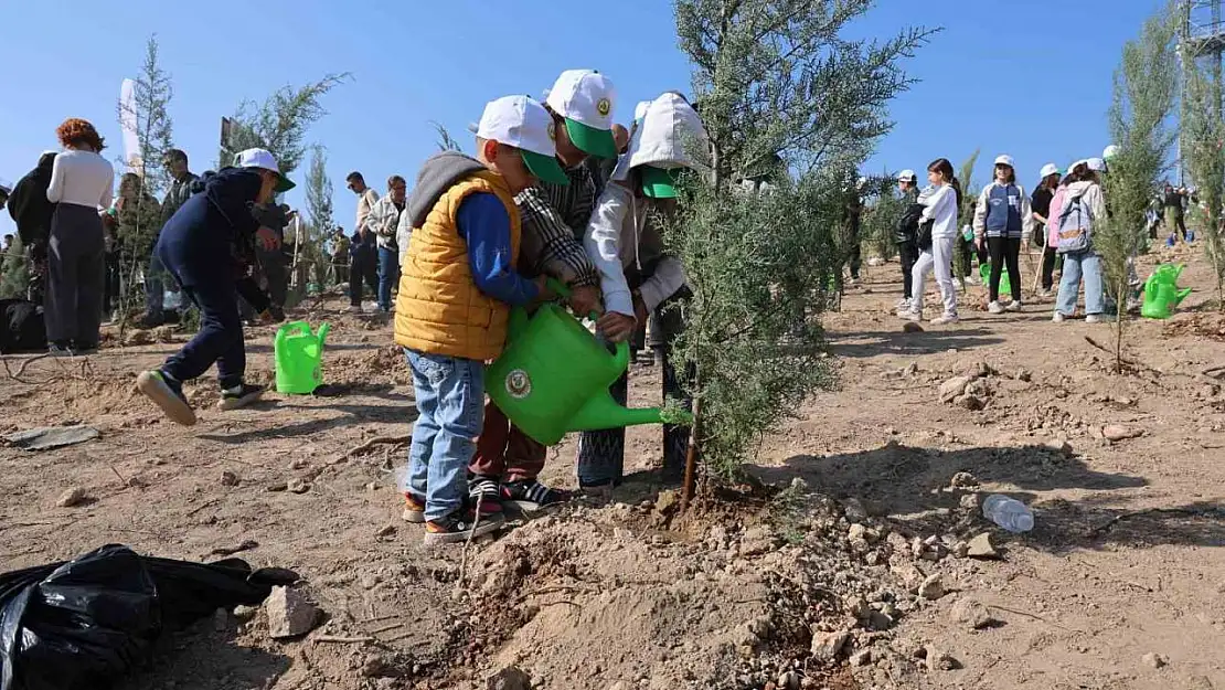 15 Ağustos'taki büyük yangının ardından İzmir'de ilk fidanlar toprakla buluştu