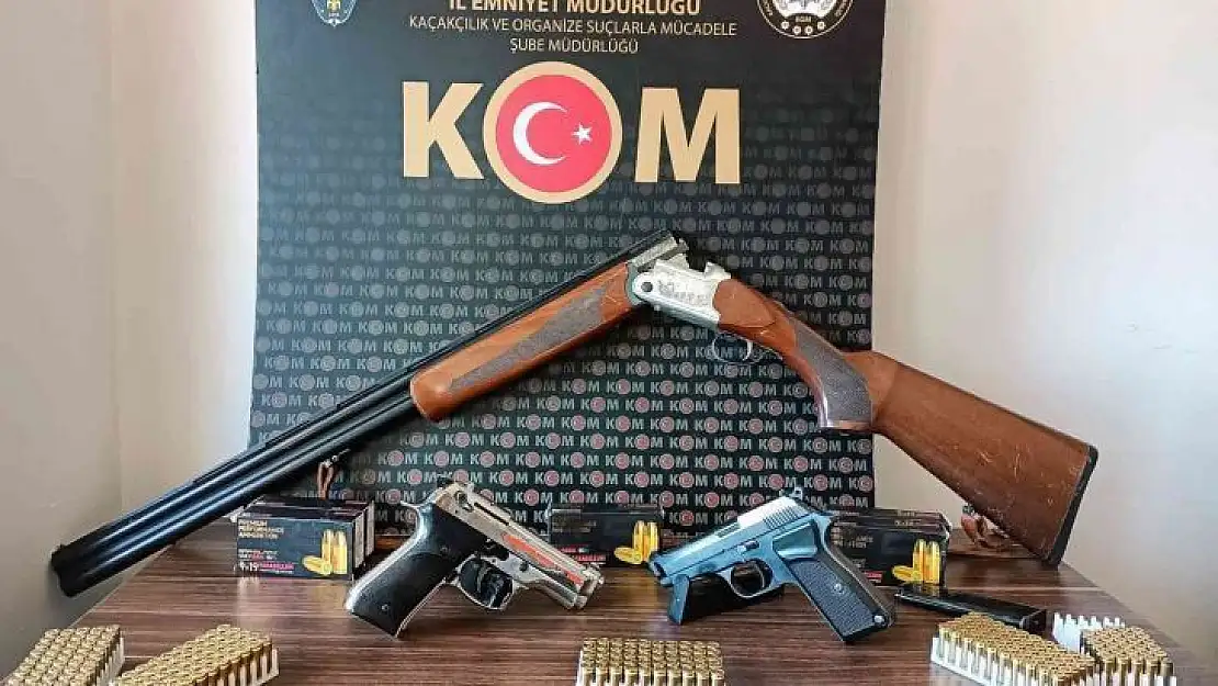 2 tabanca ve 277 mermeri ele geçirildi