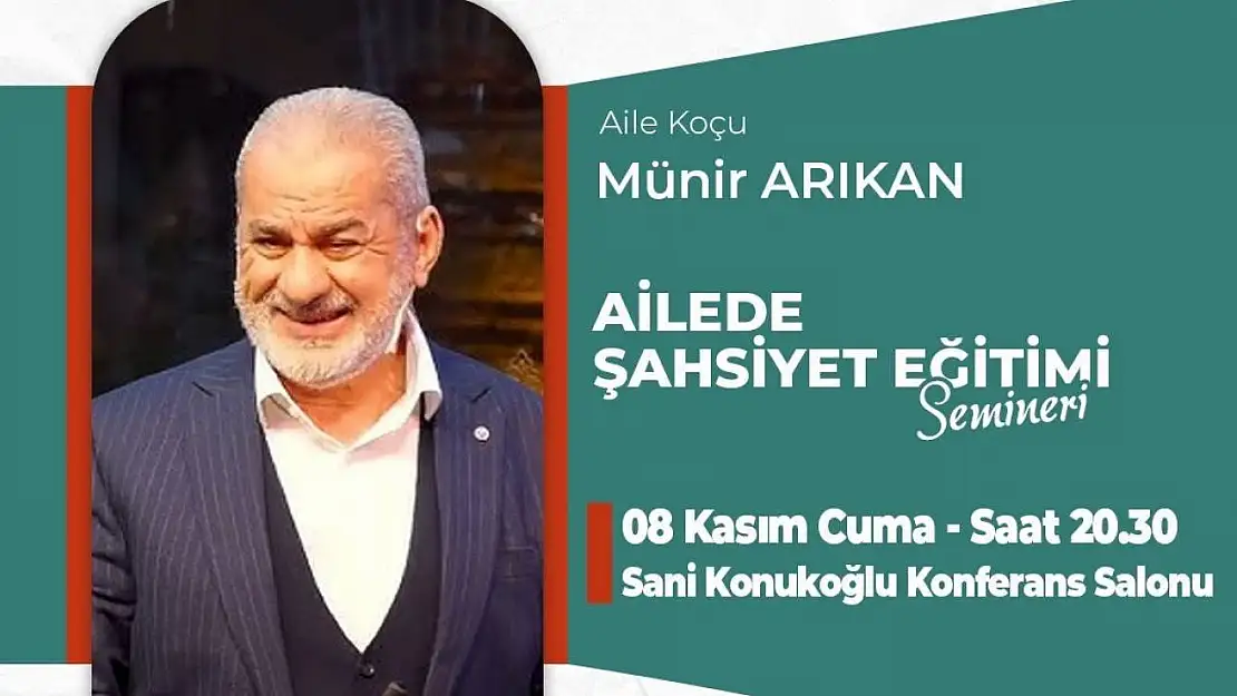 Aile okulunda bu hafta ''Ailede Şahsiyet Eğitimi' anlatılacak