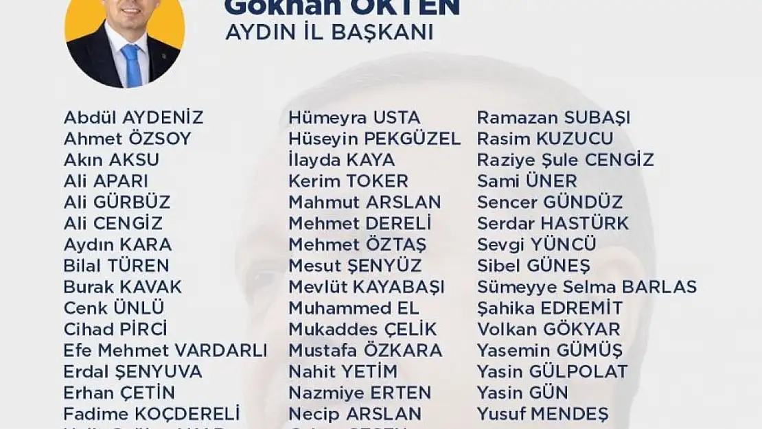 AK Parti Aydın'da yönetim kurulu üyeleri belli oldu