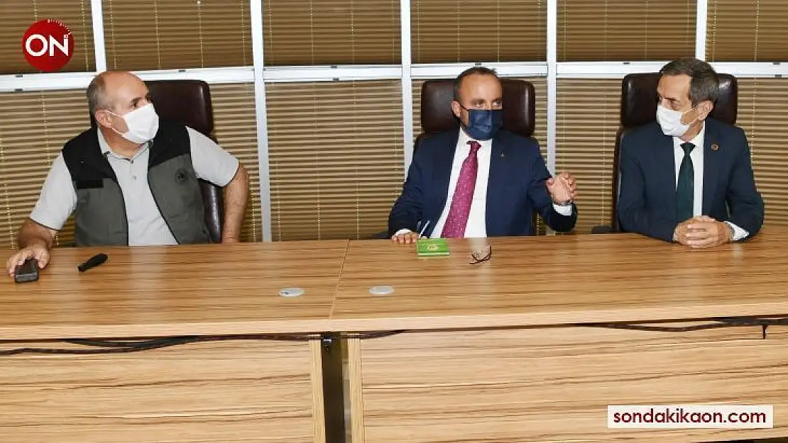 AK Parti'li Turan'dan ormanın kahramanlarına moral ziyareti