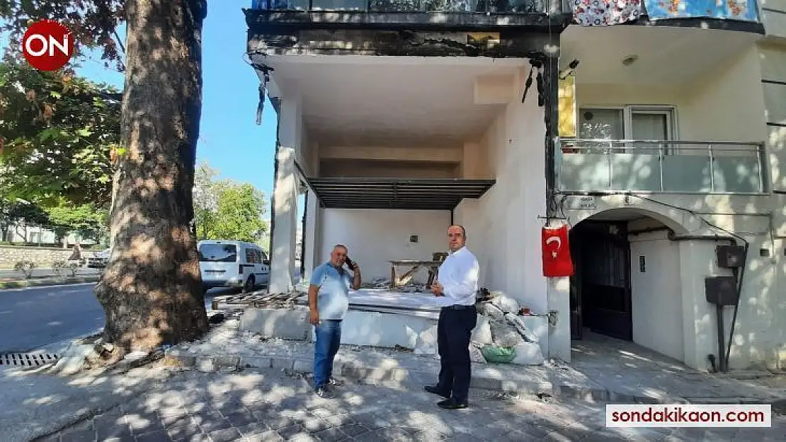 Aktaş'tan dükkânı kundaklanan Mudanya esnafına büyük destek