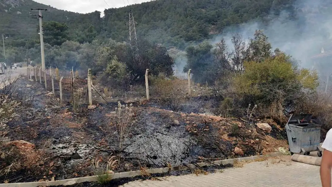 Akyaka'daki yangın kısa sürede söndürüldü