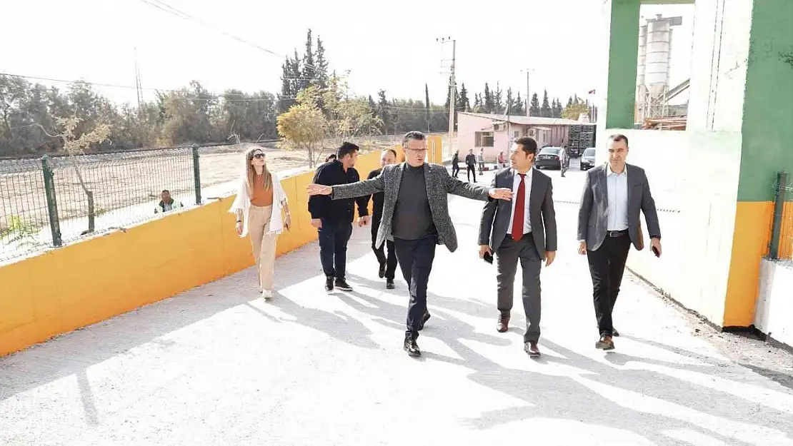 Alaşehir'in çevreci tesiste çalışmalar sürüyor