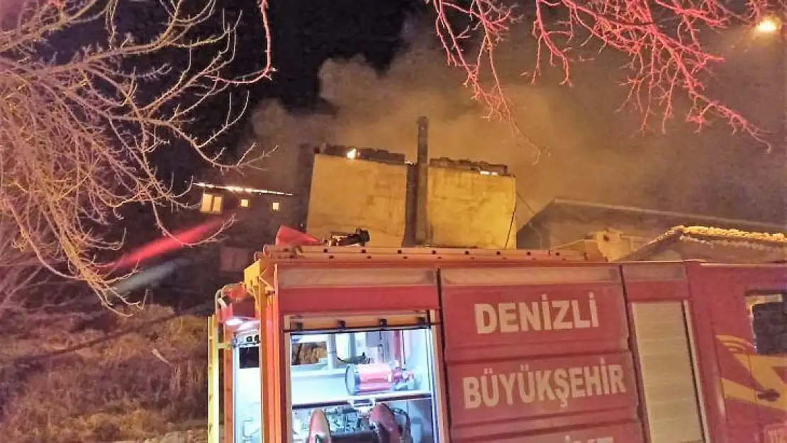 Alevler ev ve atölyeyi küle çevirdi