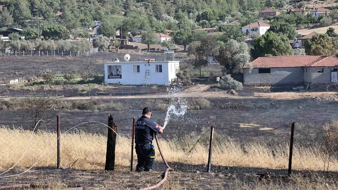 Alevler evleri teğet geçti