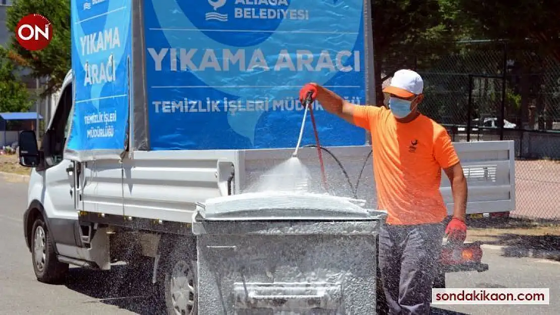 Aliağa'da çevre temizliği için yoğun mesai