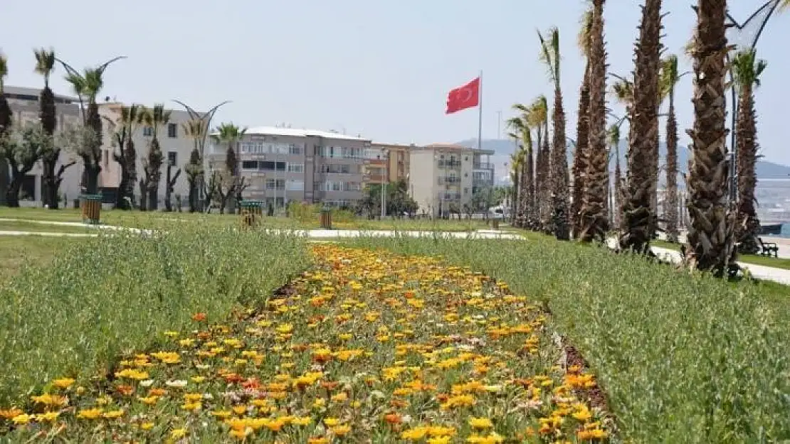 Aliağa'ya 2020 yılında 100 bin metrekare yeşil alan kazandırıldı