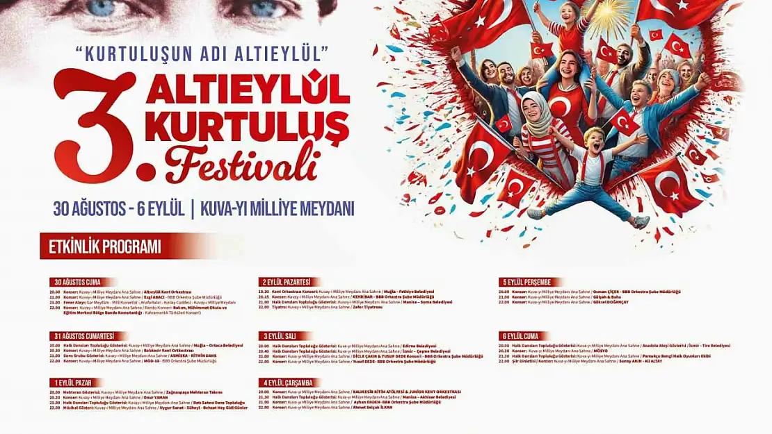 Altıeylül Belediyesi'nden coşku dolu 8 günlük kurtuluş festivali