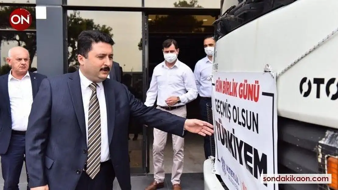 Altıeylül ve Karesi Belediyeleri'nden yangın bölgelerine yardım tırı