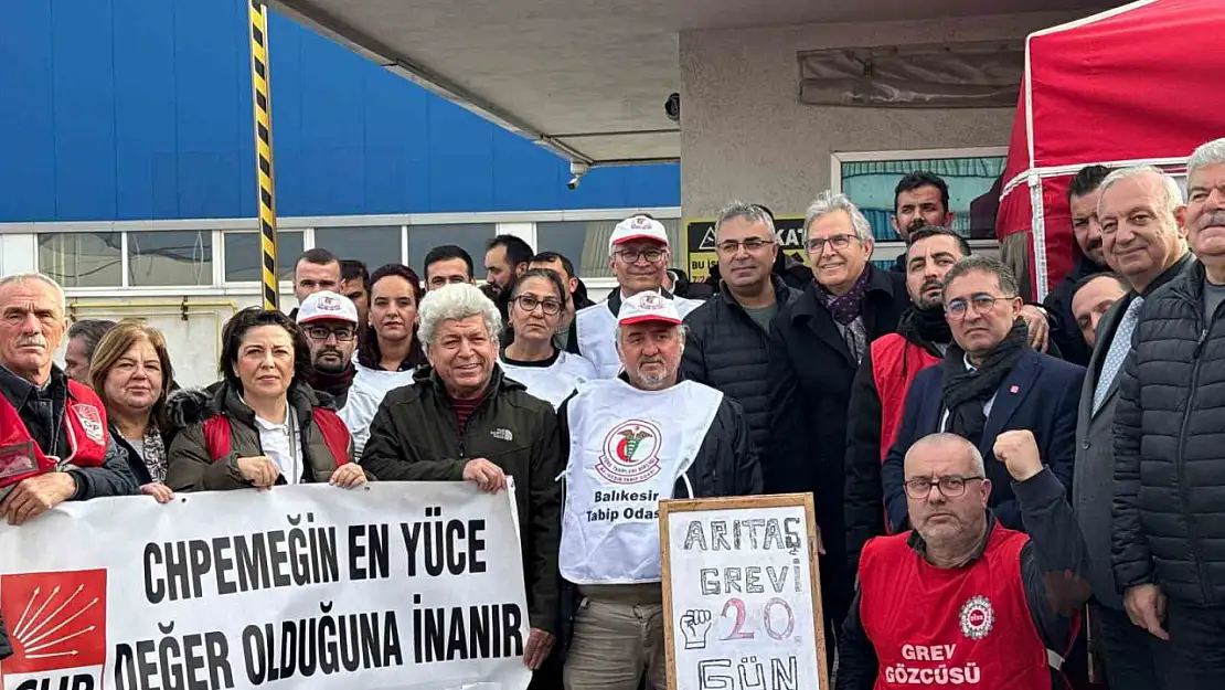 Arıtaş fabrikasında grev 20'nci gününde: Başkan Mirza işçilerle dayanışma mesajı verdi