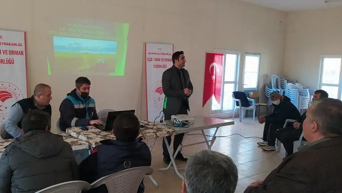Aslanapa'da çiftçi eğitim ve bilgilendirme toplantıları