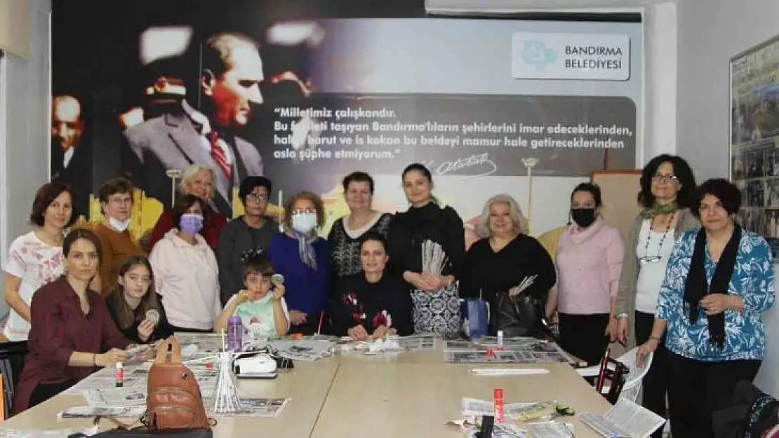 Atık maddeler kadınların elinde sanata dönüşüyor