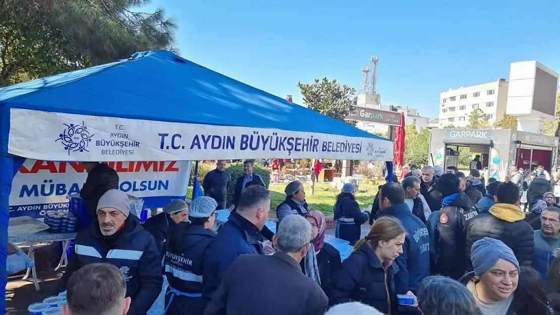 Aydın Büyükşehir Belediyesi'nden Miraç Kandili'nde helva hayrı