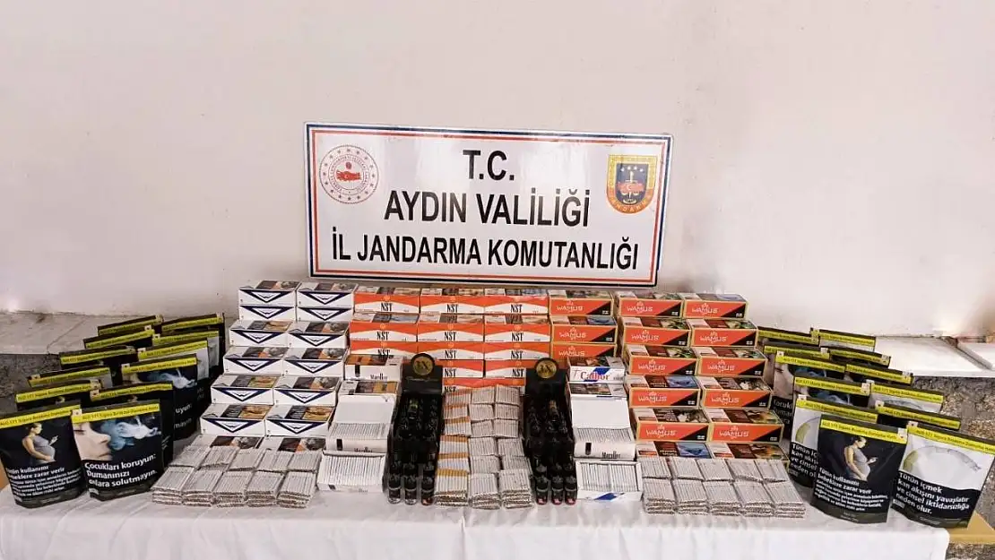 Aydın'da 115 kilo bandrolsüz tütün ele geçirildi