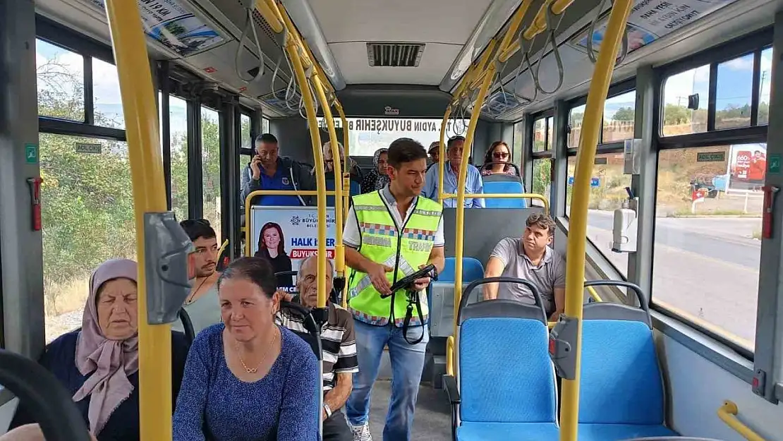 Aydın'da minibüs ve otobüslere sivil denetim