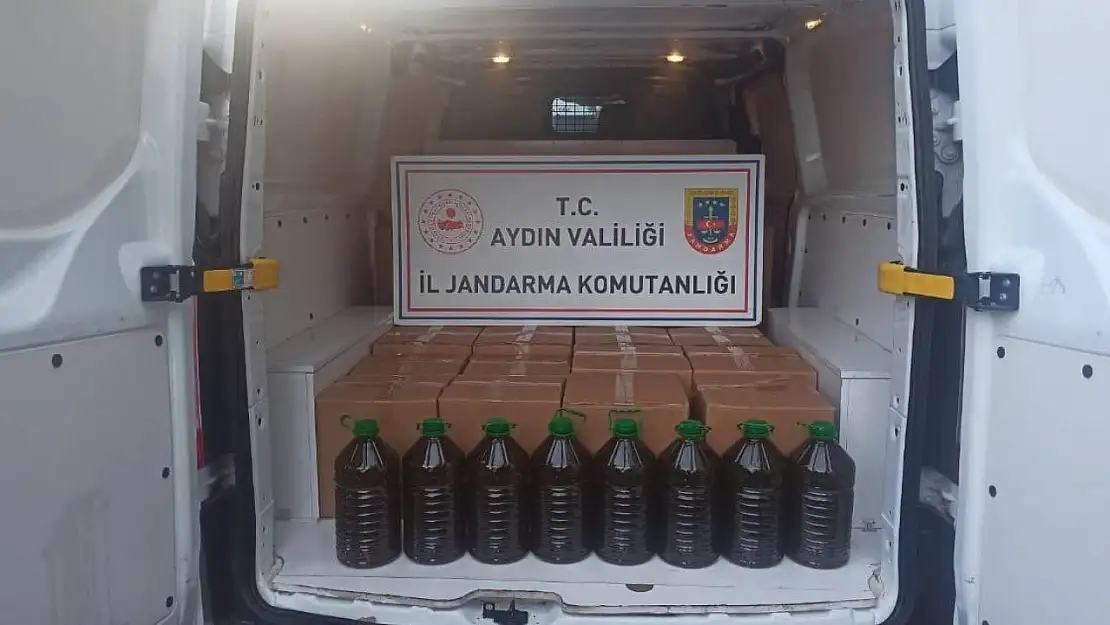 Aydın'da piyasa değeri 1 milyon TL olan zeytinyağı ele geçirildi