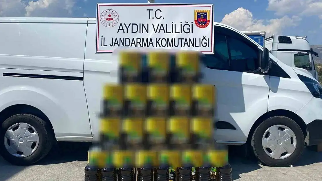 Aydın'da piyasa değeri 262 bin TL olan 750 litre sahte zeytinyağı yakalandı