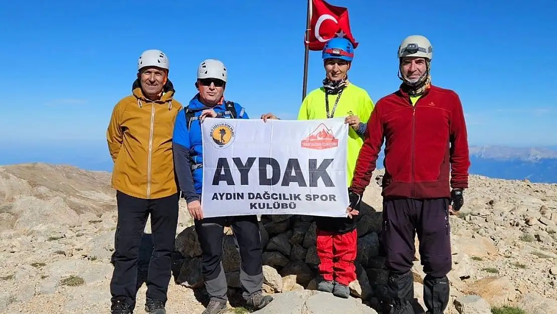 Aydınlı dağcılar, Batı Torosların en yüksek ikinci dağına tırmandı