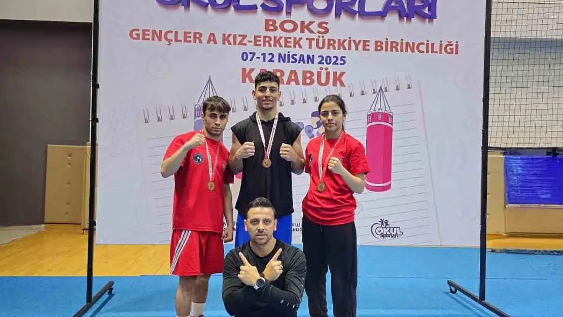 Aydınlı sporculardan Türkiye Şampiyonası'nda 3 altın madalya