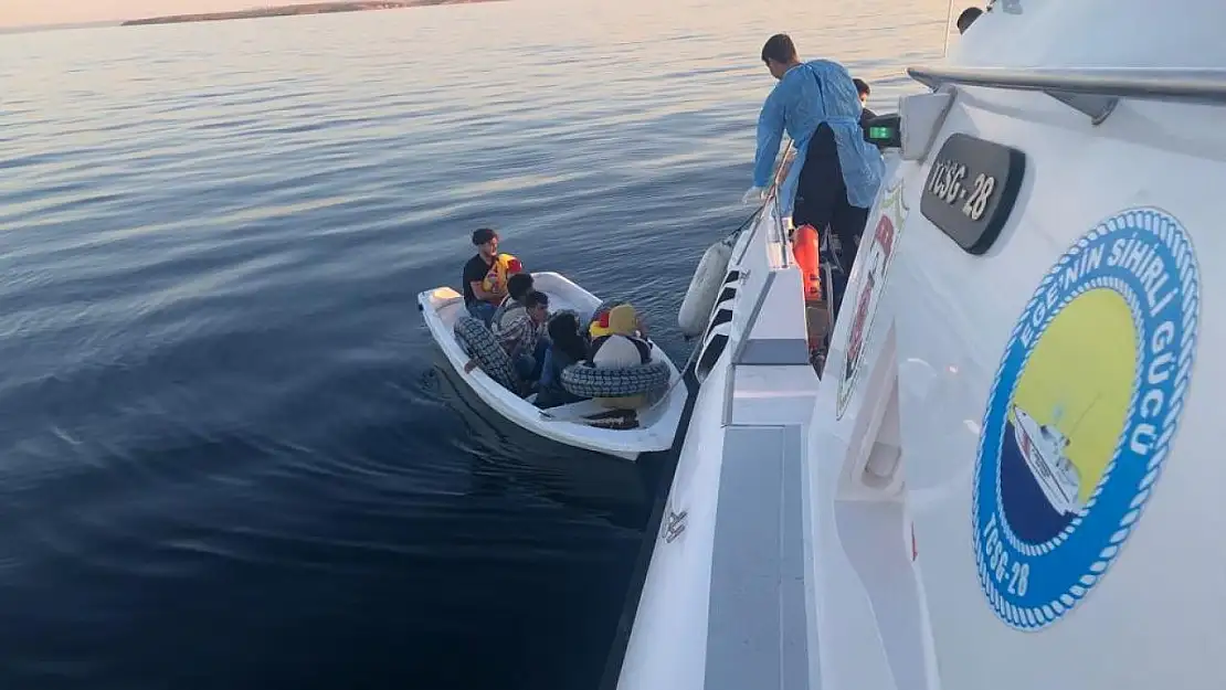 Ayvalık'ta 8 göçmen yakalandı