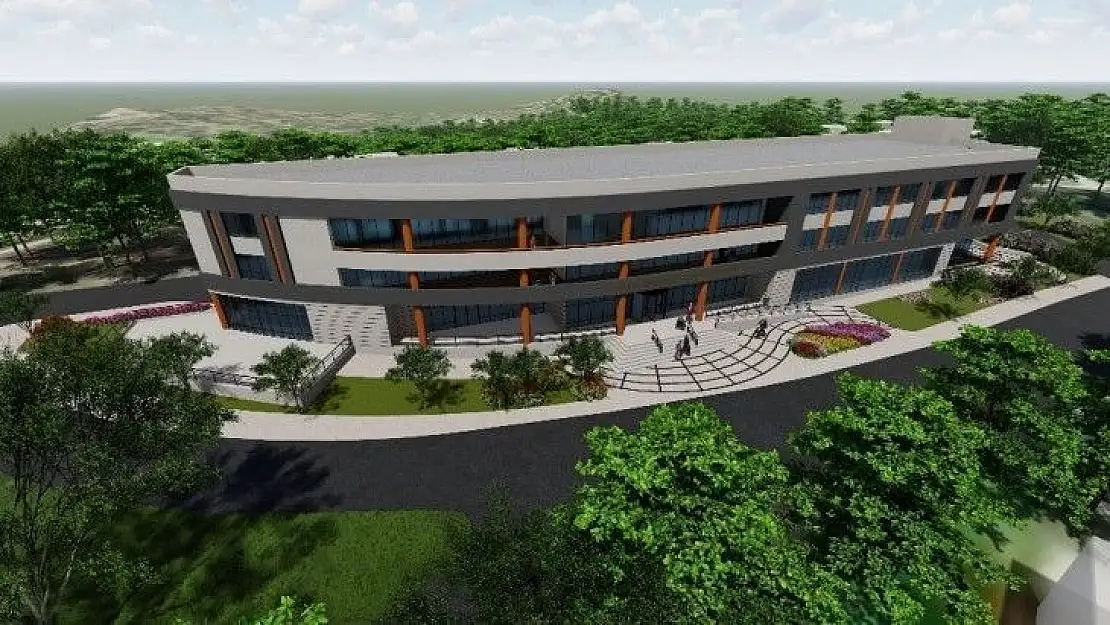 Ayvalık'ta Cihan Şişman Yaşlı Bakımevi için hafriyat çalışmaları başladı