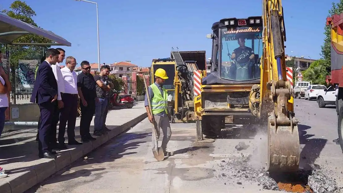 Ayvalık'ta doğalgaz için ilk kepçe vuruldu