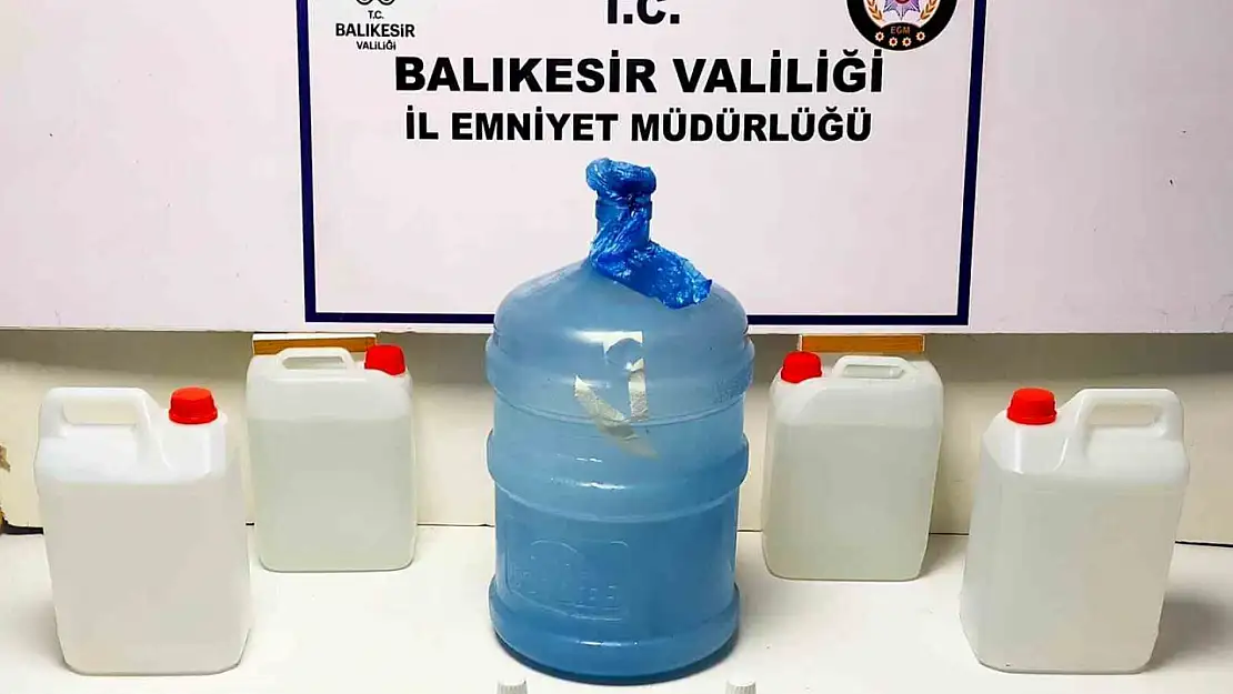 Ayvalık'ta kaçak alkol ele geçirildi