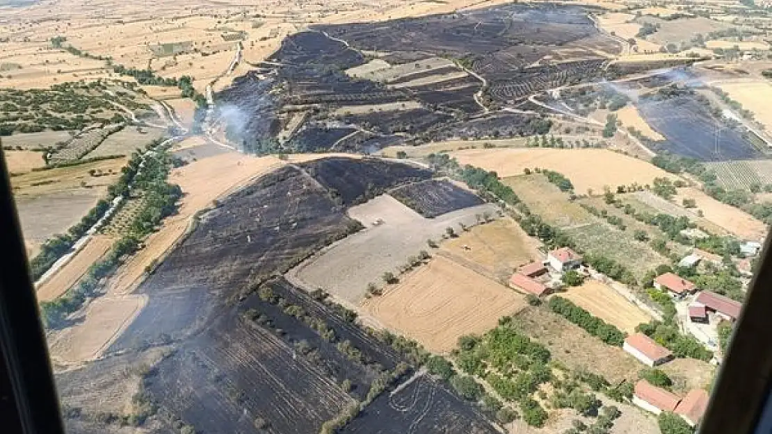 Balıkesir Bigadiç'te çıkan yangın kontrol altına alındı