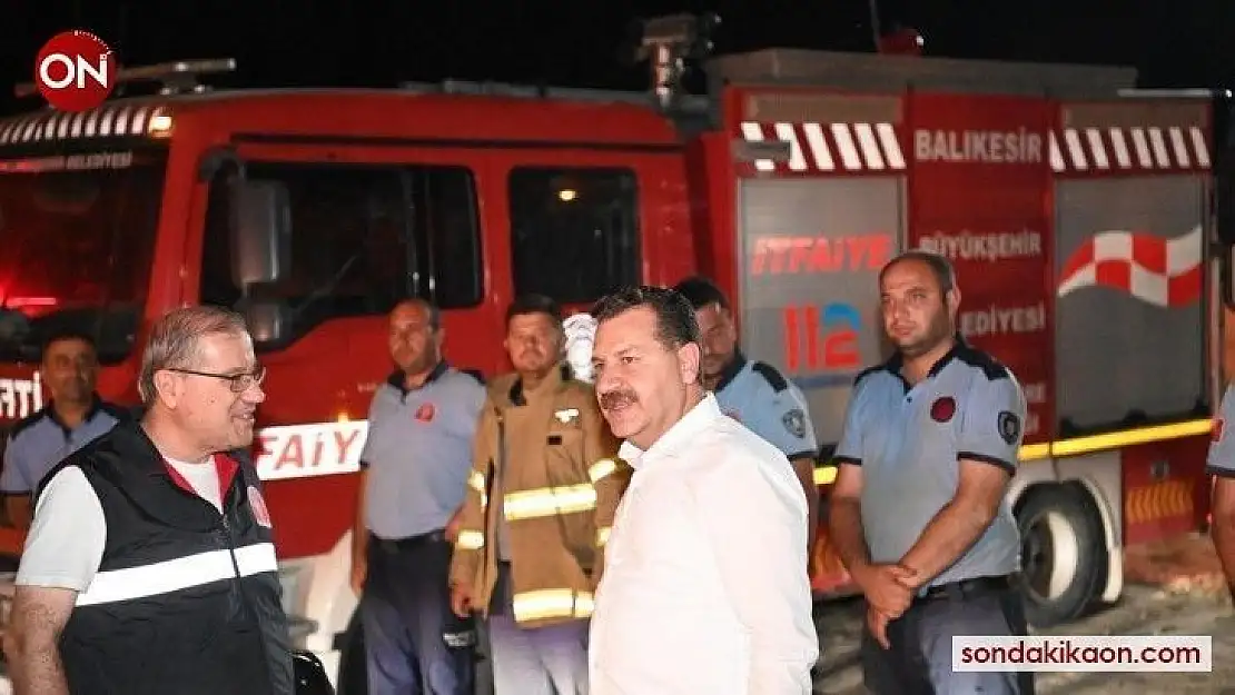 Balıkesir Büyükşehir, Milas ve Marmaris yangınlarında büyük rol aldı