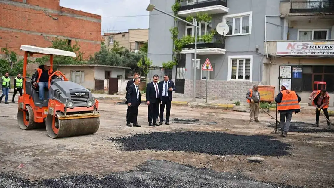 Balıkesir Büyükşehrin asfalt çalışmaları tam gaz