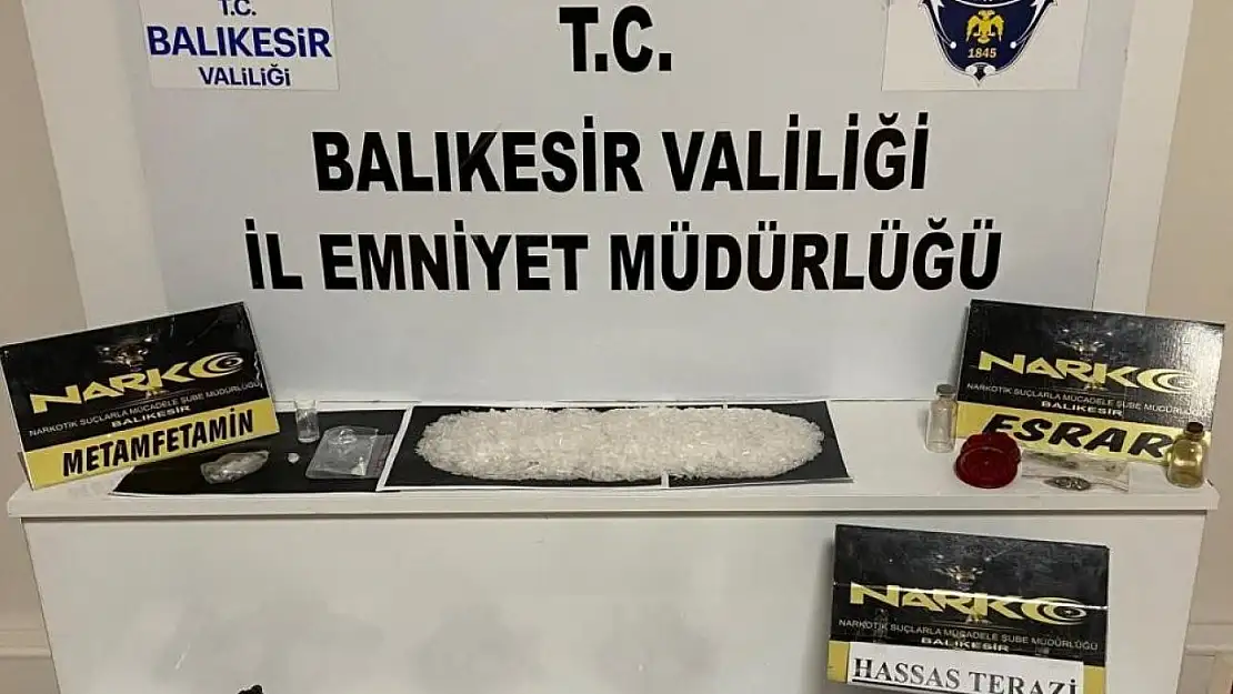 Balıkesir'de 67 şahsa uyuşturucu operasyonu