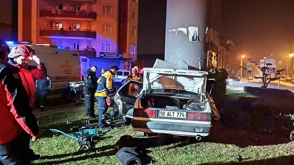 Balıkesir'de feci trafik kazası: 1 ölü