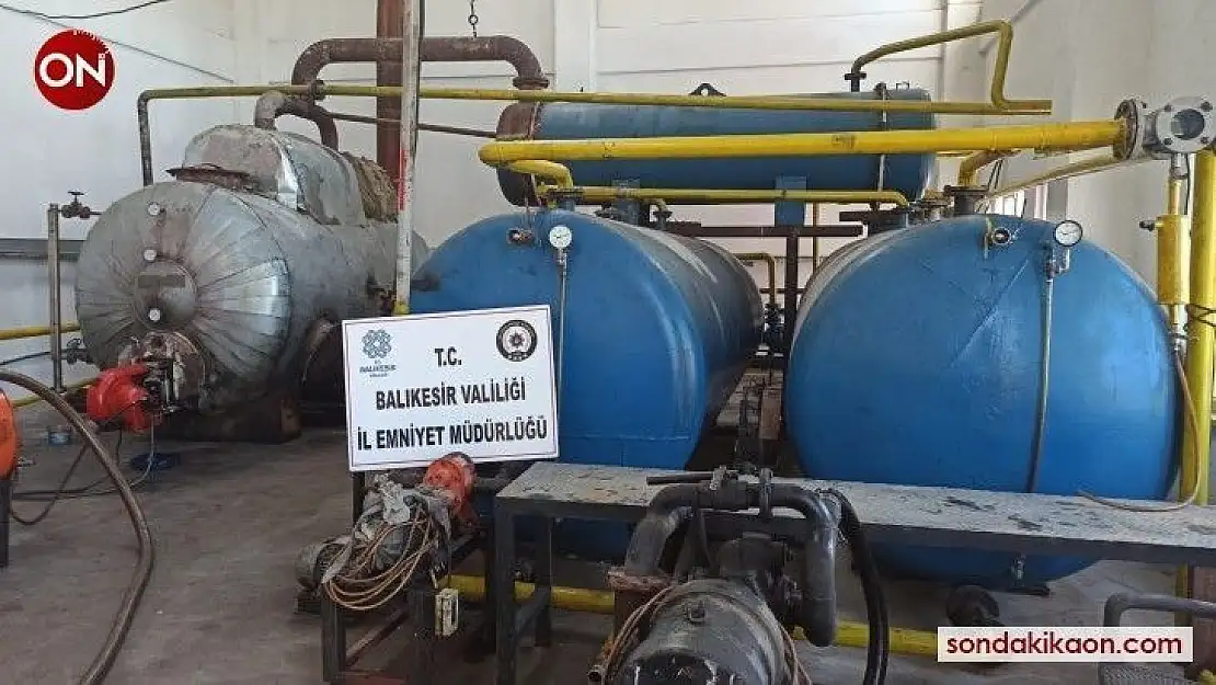 Balıkesir'de kaçak akaryakıt operasyonu