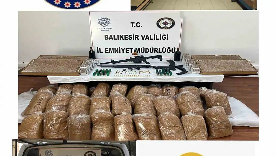 Balıkesir'de kaçak tütün operasyonu: 6 gözaltı