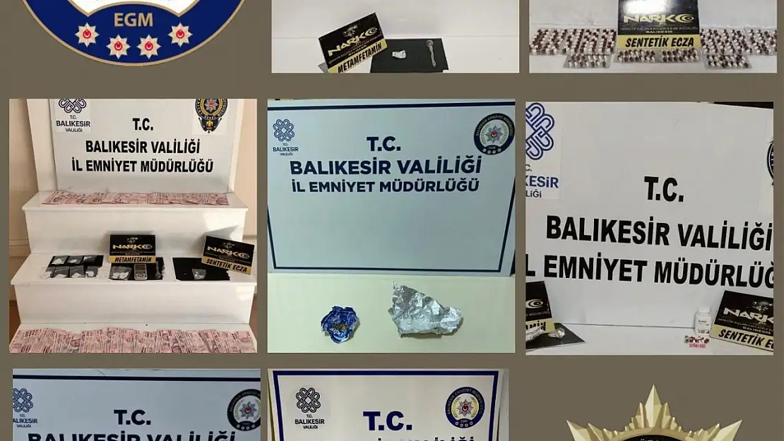 Balıkesir'de narkotik operasyonunda 6 şüpheli tutuklandı