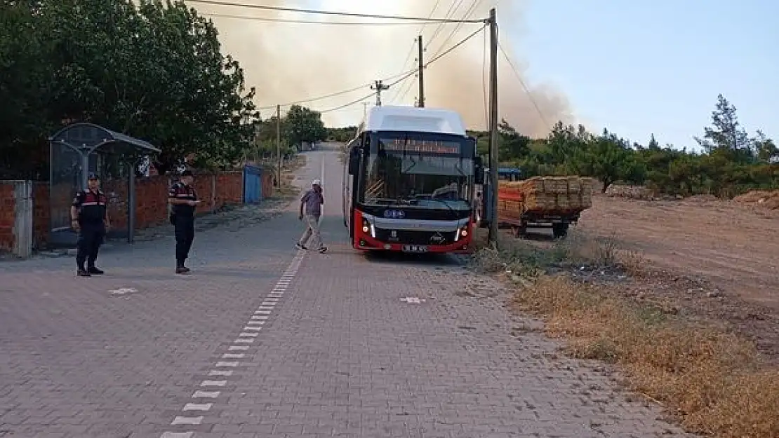 Balıkesir'de ormanlık alana sıçrayan yangın sürüyor