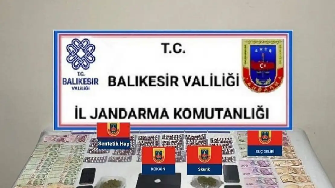Balıkesir'de polis ve jandarmadan 'Huzur' operasyonu