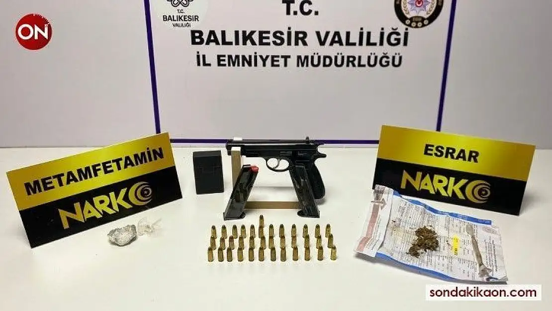 Balıkesir'de polisten 37 şahsa 'Huzur' operasyonu