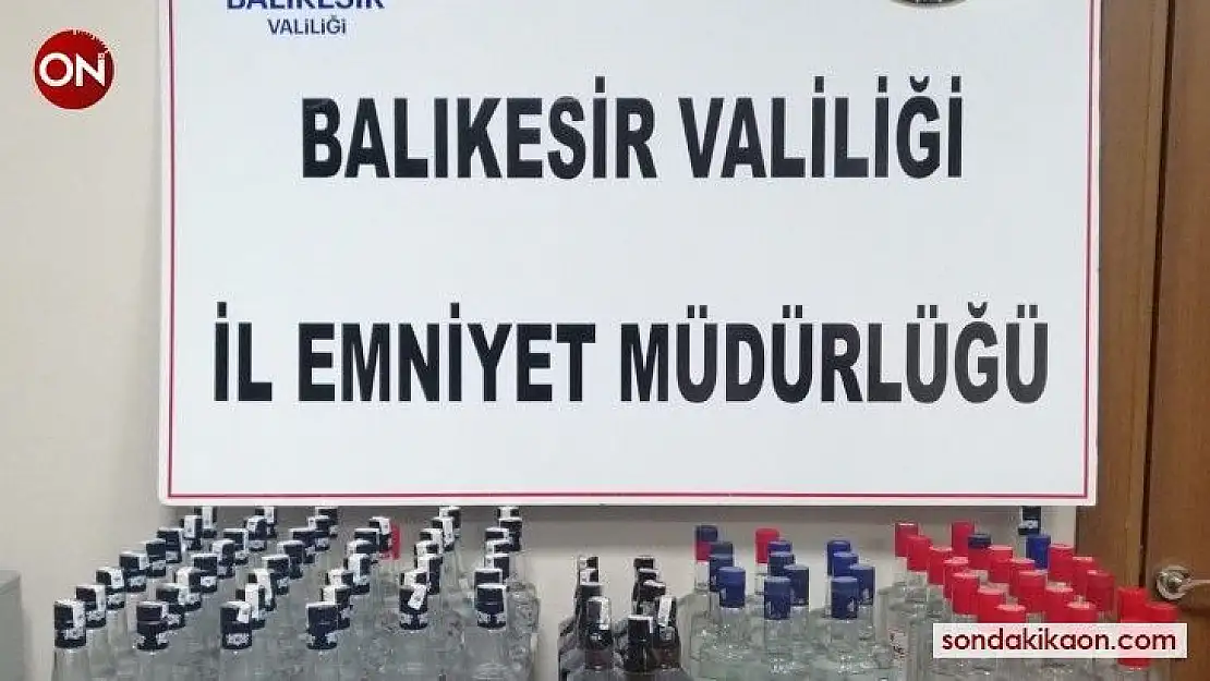 Balıkesir'de sahte içki operasyonu
