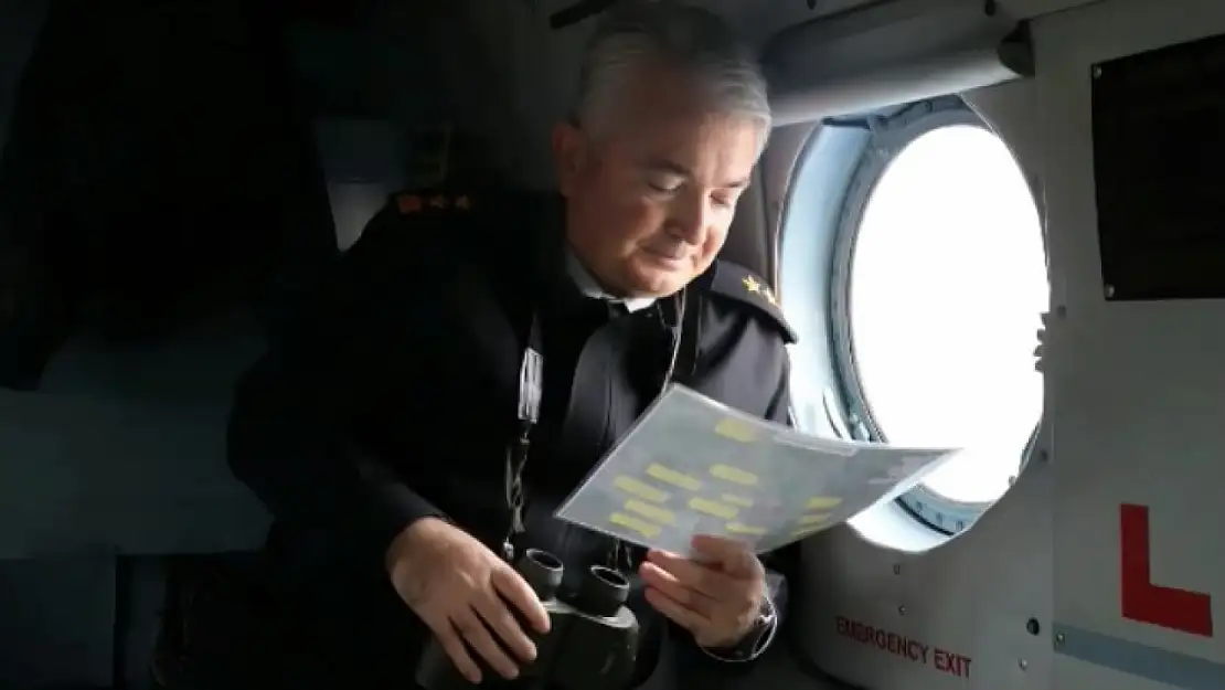 Balıkesir'de Tümgeneral Nurettin Alkan havadan denetimi takip etti