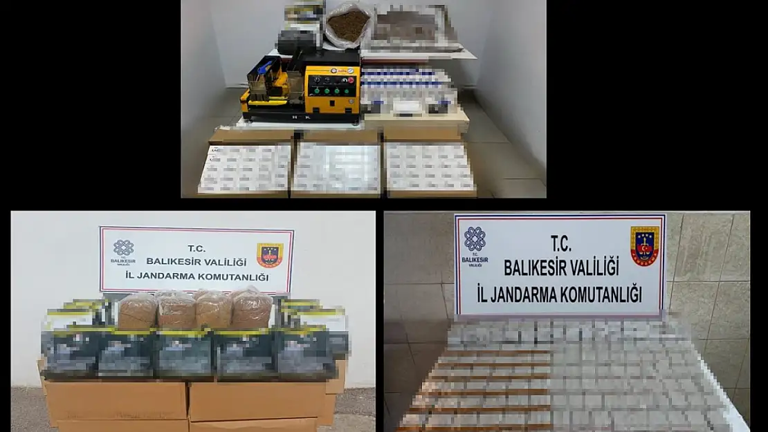 Balıkesir İl Jandarma Komutanlığı'ndan kaçakçılık ve organize suçlara büyük darbe