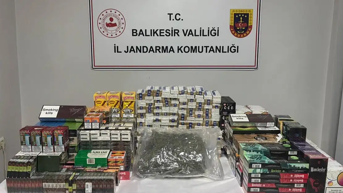 Balıkesir Jandarmasından kaçakçılık ve organize suç operasyonu