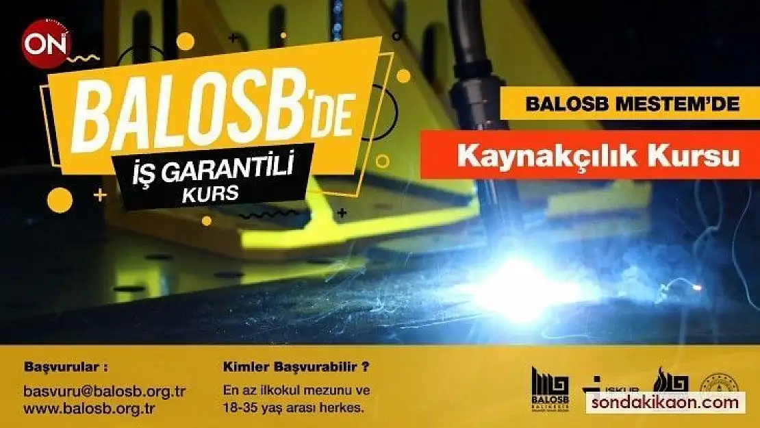 BALOSB'dan iş garantili kurs