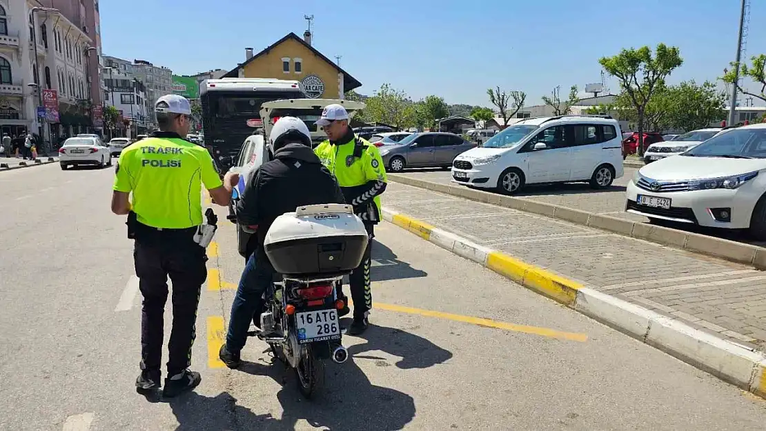 Bandırma'da 6 ayda yüzlerce sürücüye ceza