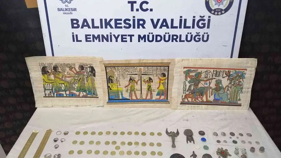 Bandırma'da tarihi eser kaçakçılığına operasyon